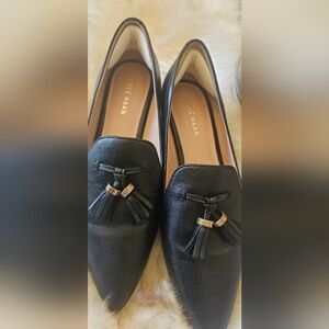 Cole Haan Black Tassel Loafers for Women